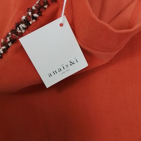 Anais & I Girls Gemma Skirt Sz 10 Orange Cotton Corduroy Mini Skirt Fringe Seams - Picture 10 of 11